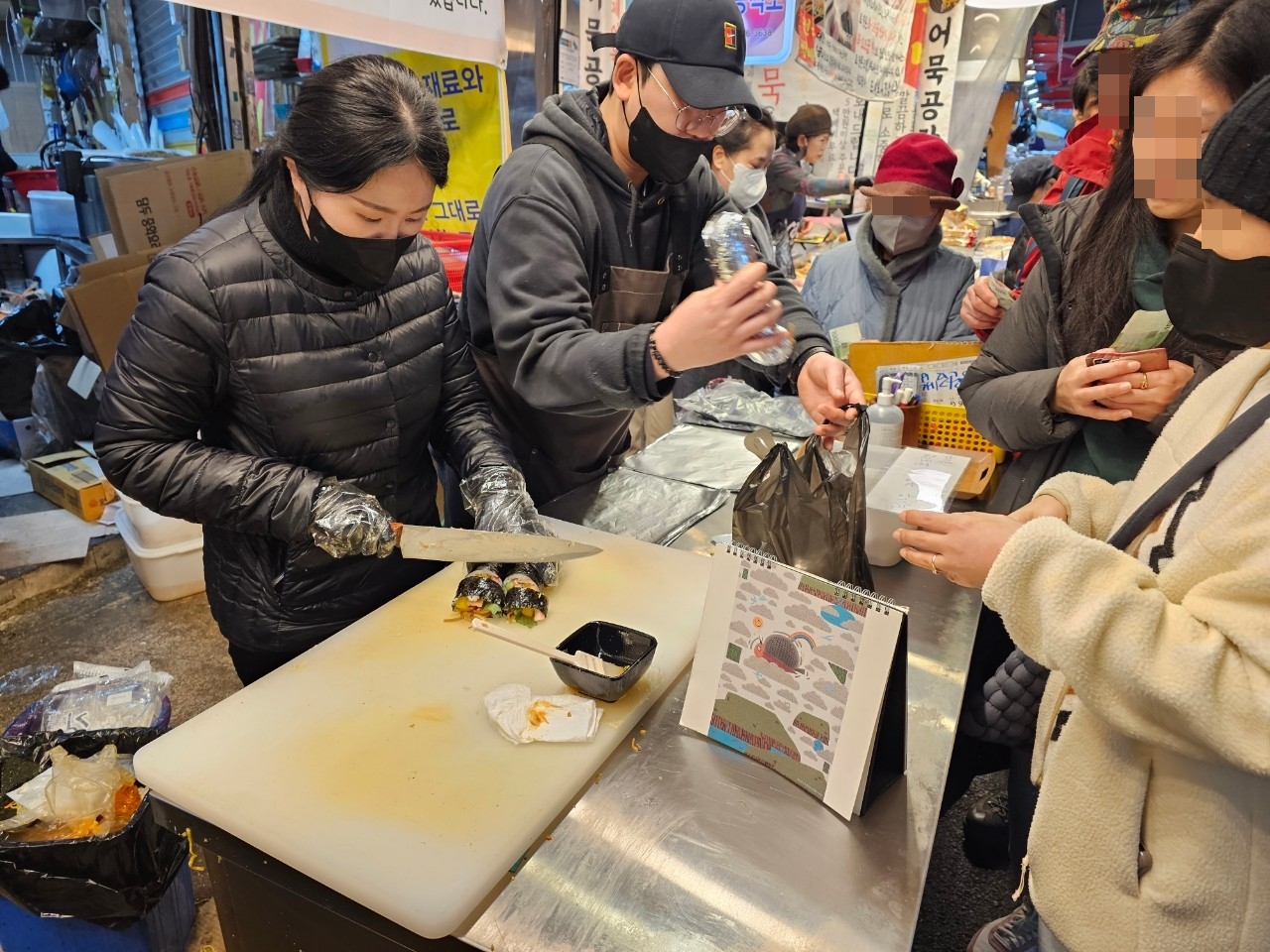 부산 부전시장 가성비 김밥 맛집 명란김밥