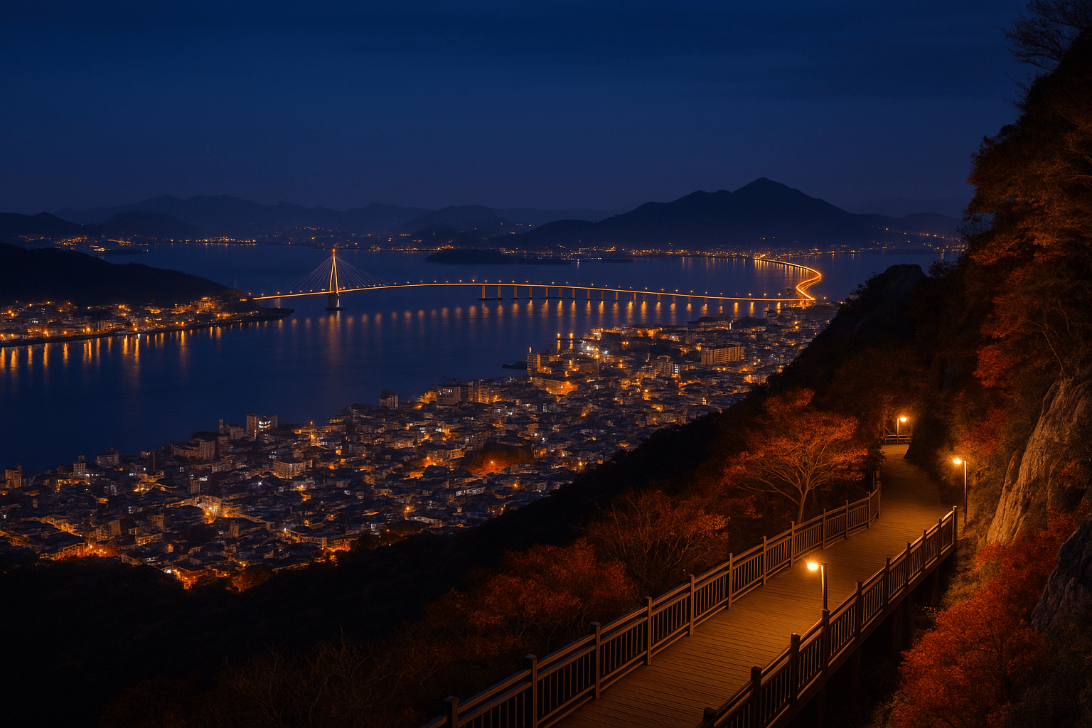 11월 목포 유달산 야경 여행, 항구 도시의 빛과 가을 산이 만들어내는 감성적인 야경 산책