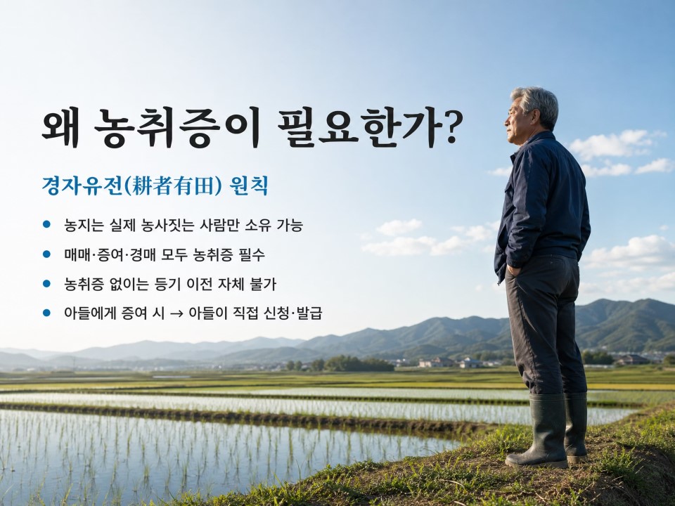 왜 농취증이 필요한가