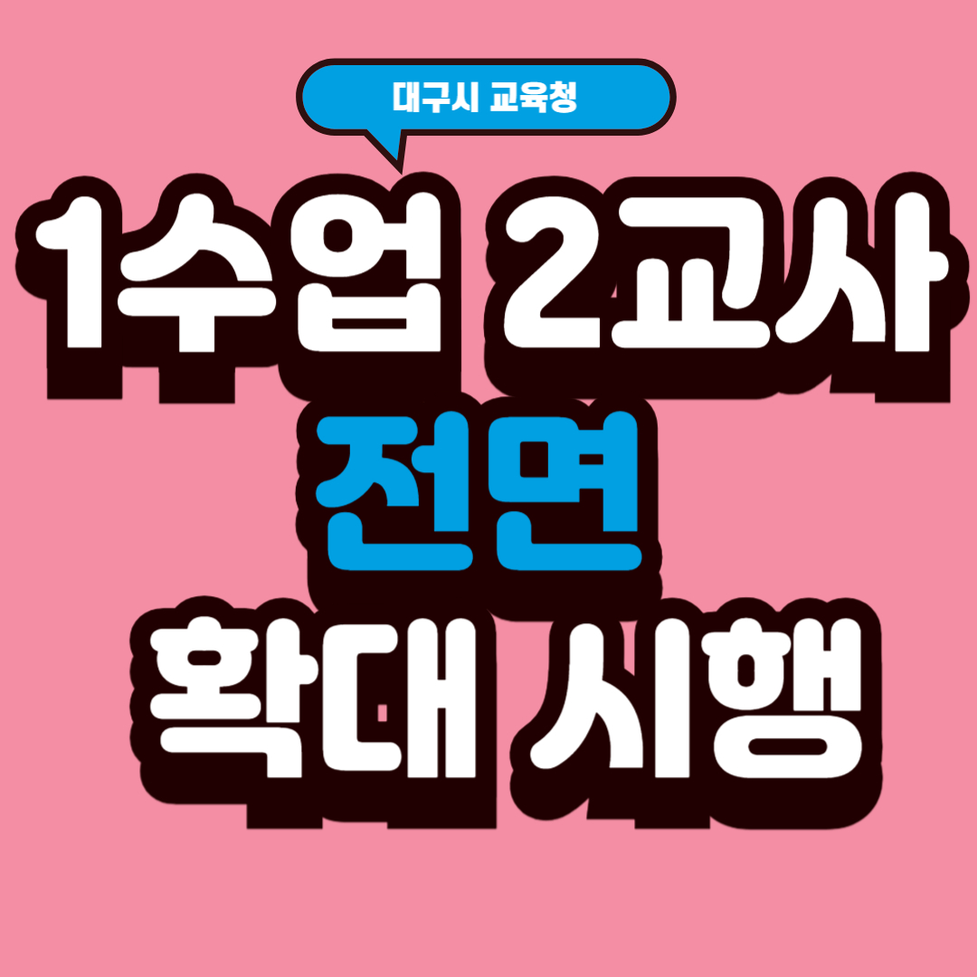 1수업 2교사 전면 확대 시행