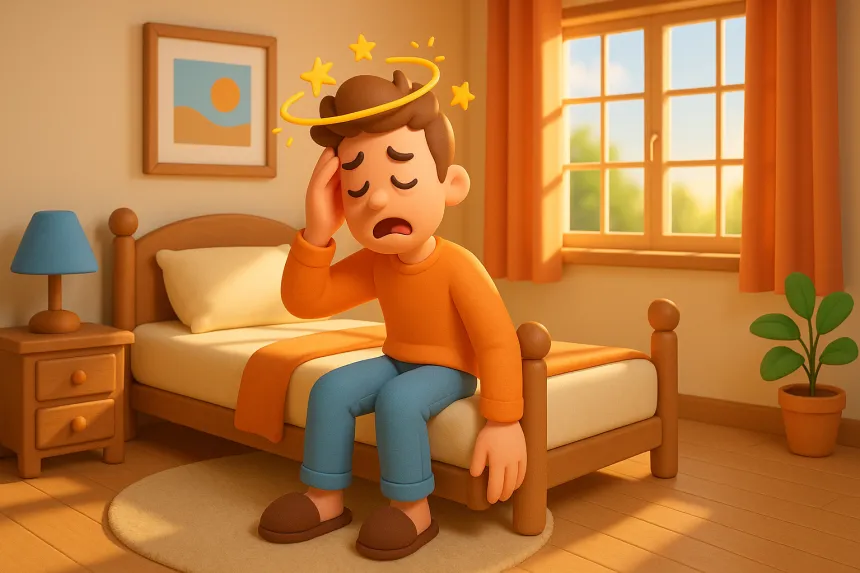 자고 일어나면 어지러운 이유