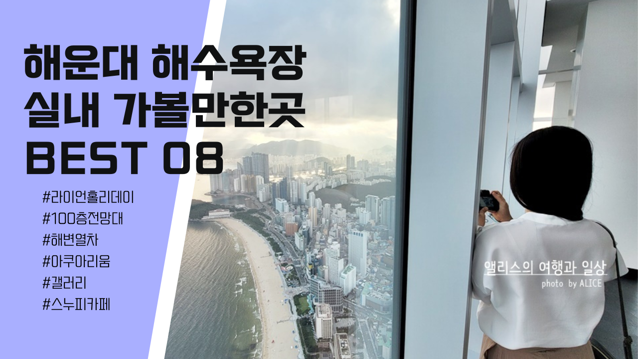 해운대 해수욕장 실내 가볼만한곳 BEST 08 모음 라이언 홀리데이 100층 전망대 해변열차 아쿠아리움 갤러리 스누피카페