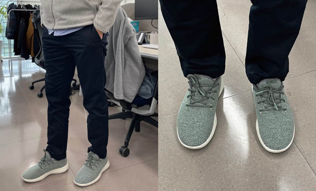 김지환 책임 매니저의 친환경 리사이클링 신발