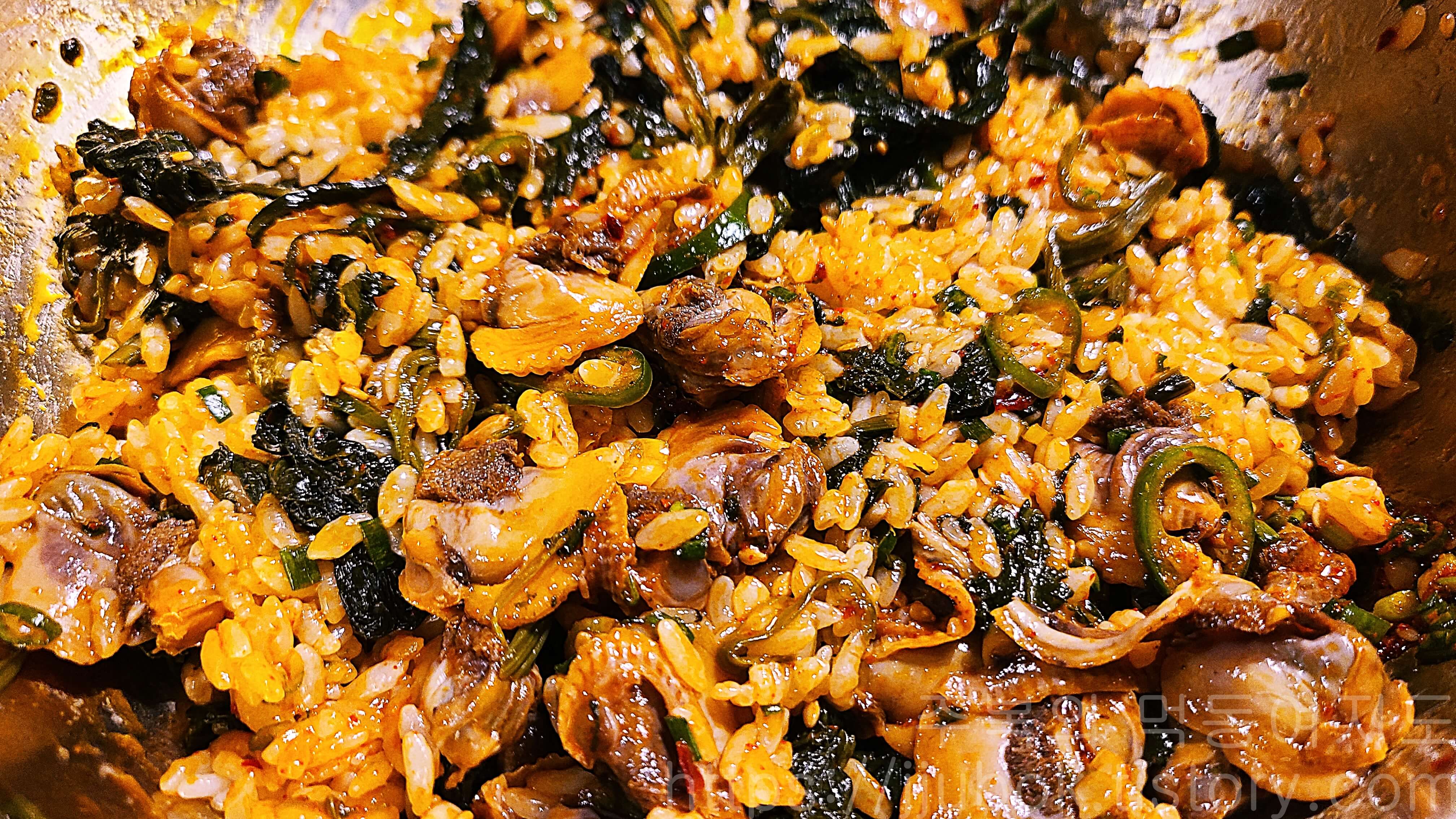 물꽁오리-꼬막비빔밥-비주얼