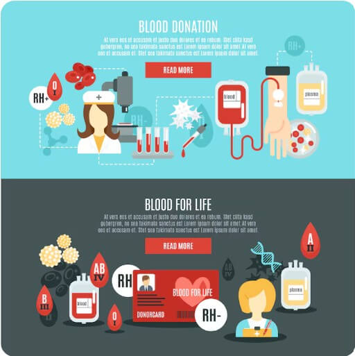 혈액을 통해 여러 가지 영향을 미치는 모습