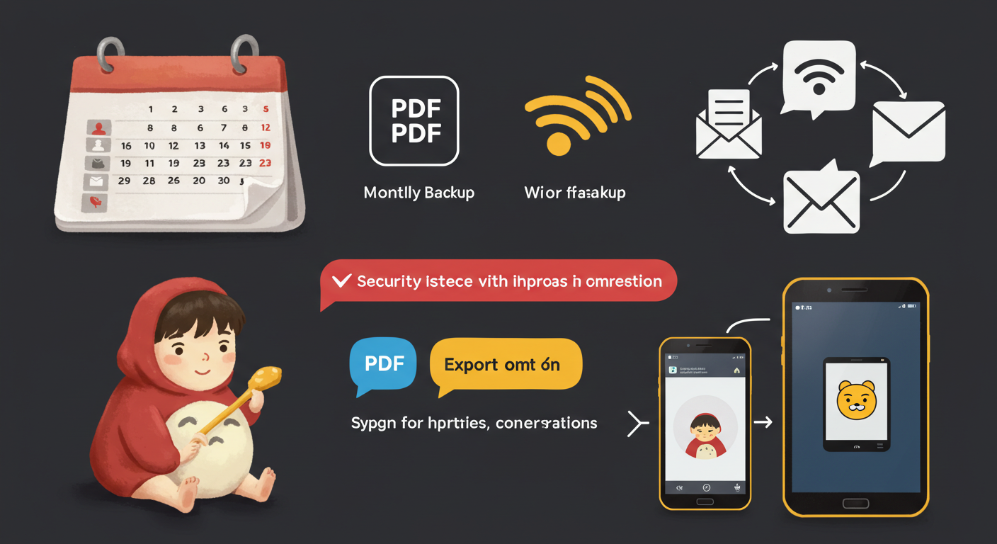 카톡 대화를 안전하게 관리하는 다양한 방법 모음