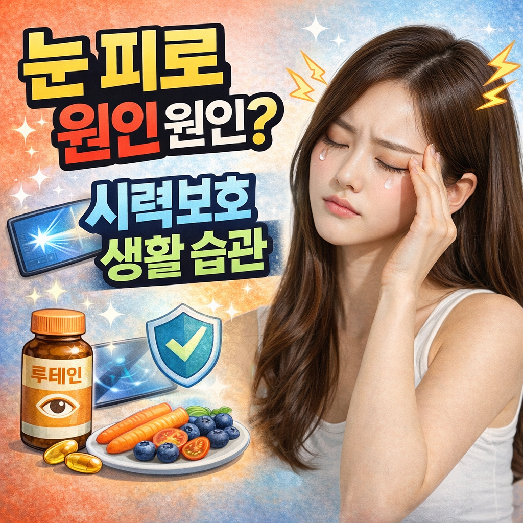 눈 피로 원인과 시력 보호 생활 습관