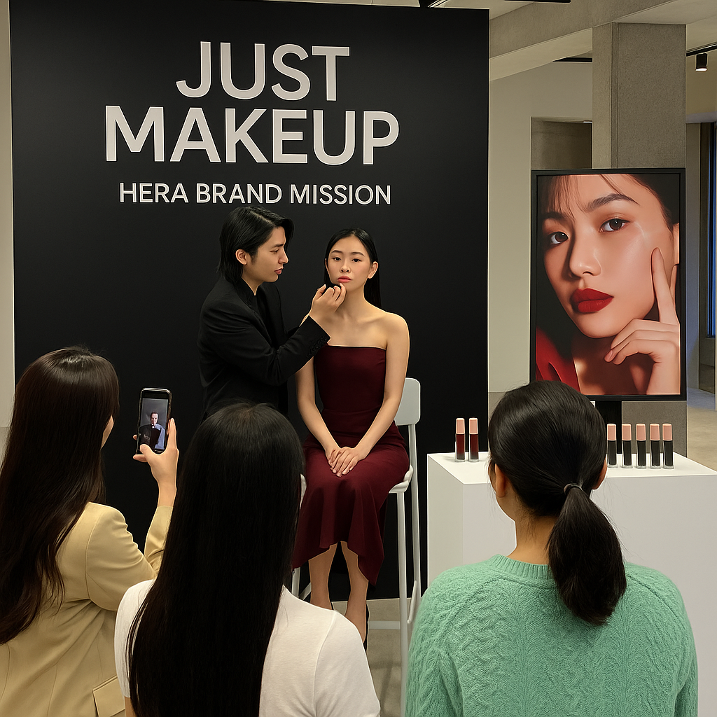 헤라 브랜드 미션 현장 – 아모레성수 팝업 이벤트