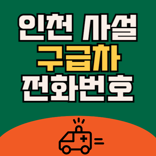인천 사설 구급차 번호