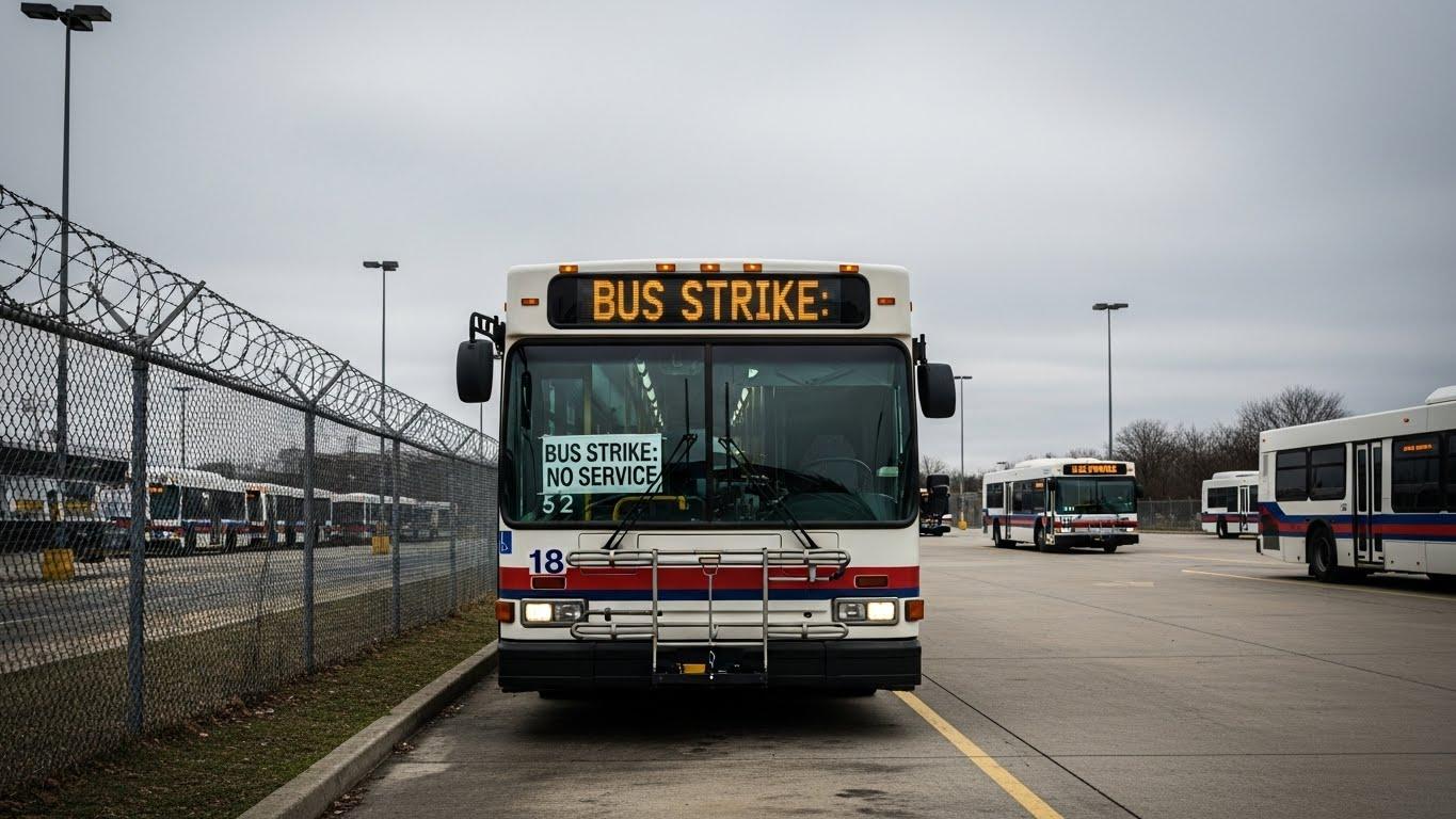 버스 파업 장기화