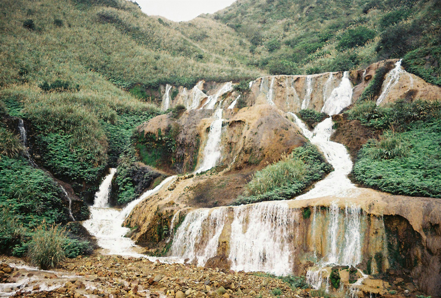 Golden waterfall Taiwan landscape 관련 이미지