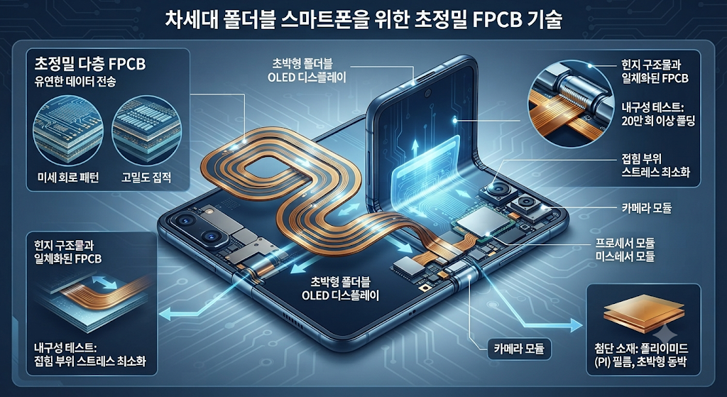 비에이치 폴더블 스마트폰 FPCB 핵심 부품