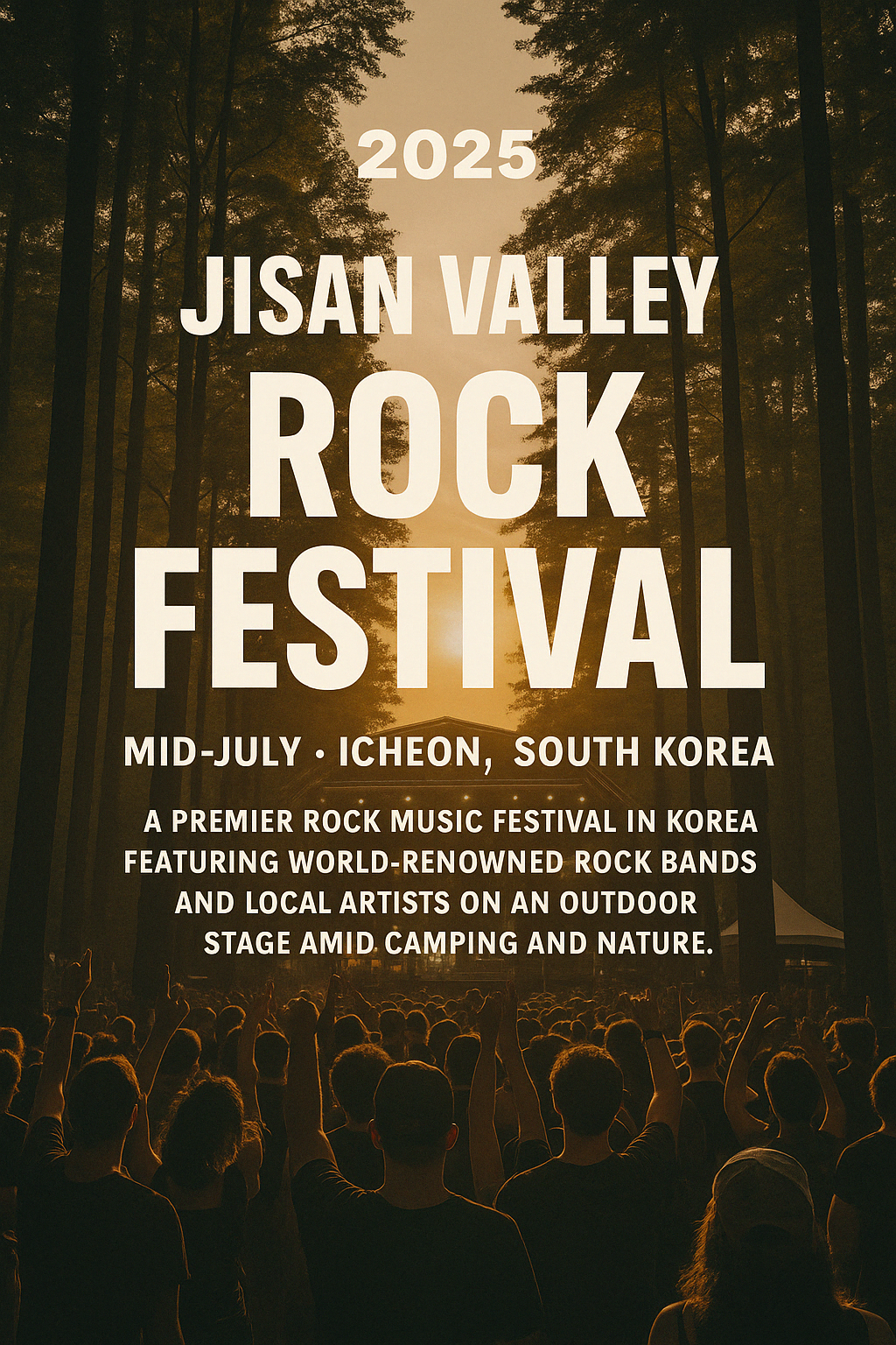지산밸리록페스티벌 포스터 이미지