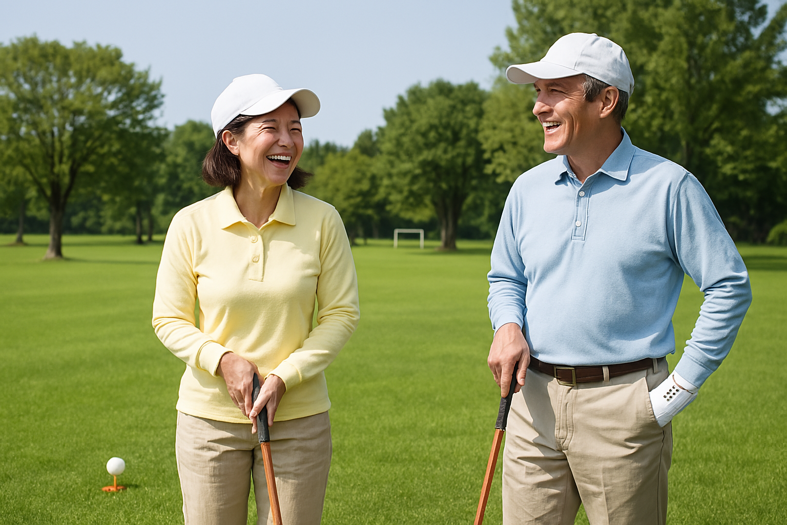 파크골프 초보 커플