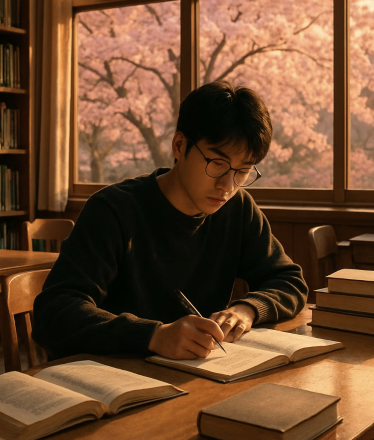 &lsquo;벚꽃의 꽃말은 중간고사&rsquo;