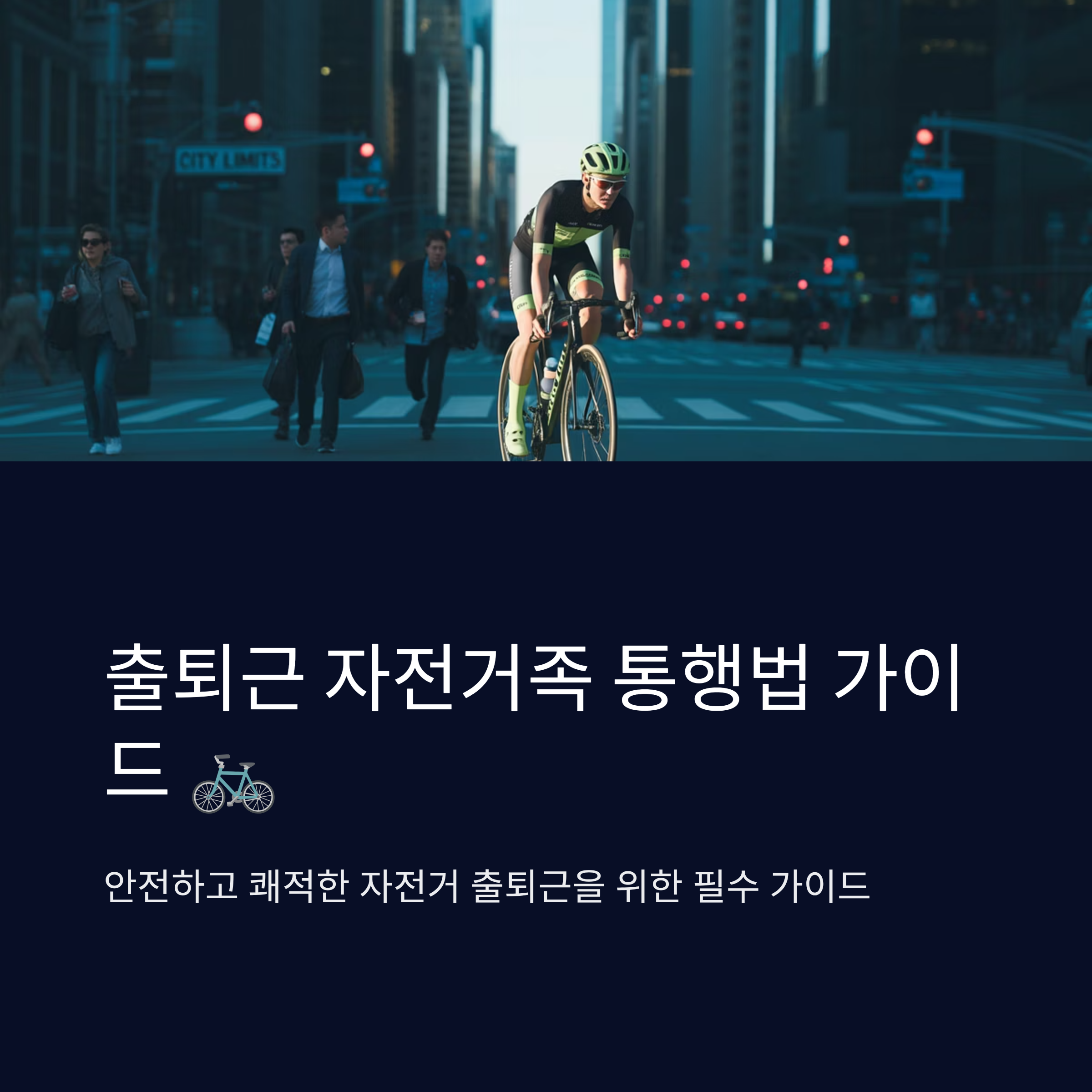 출퇴근 자전거족 통행법 가이드