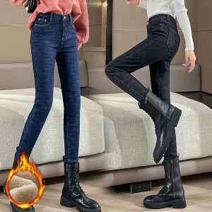 융기모본딩스키니진 융털청바지 여자여성 스판 505 VV DG XH