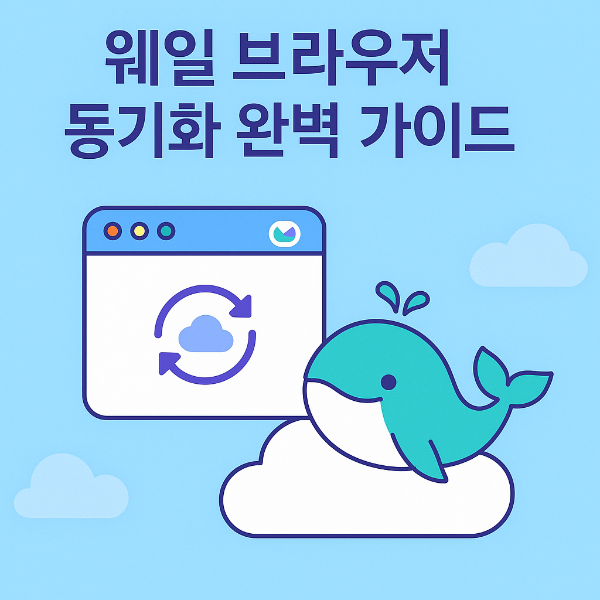 네이버 웨일 동기화 썸네일 이미지입니다.