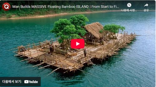 Youtube에서 배우는 Bushcraft (대나무 섬)
