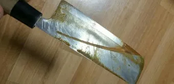 칼 녹 제거 식초 레몬 스펀지 오일코팅 유지법_23
