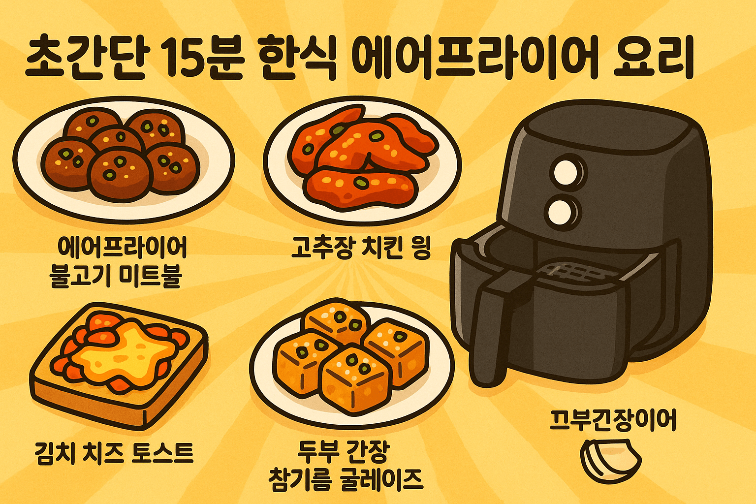 한식 에어프라이어 요리