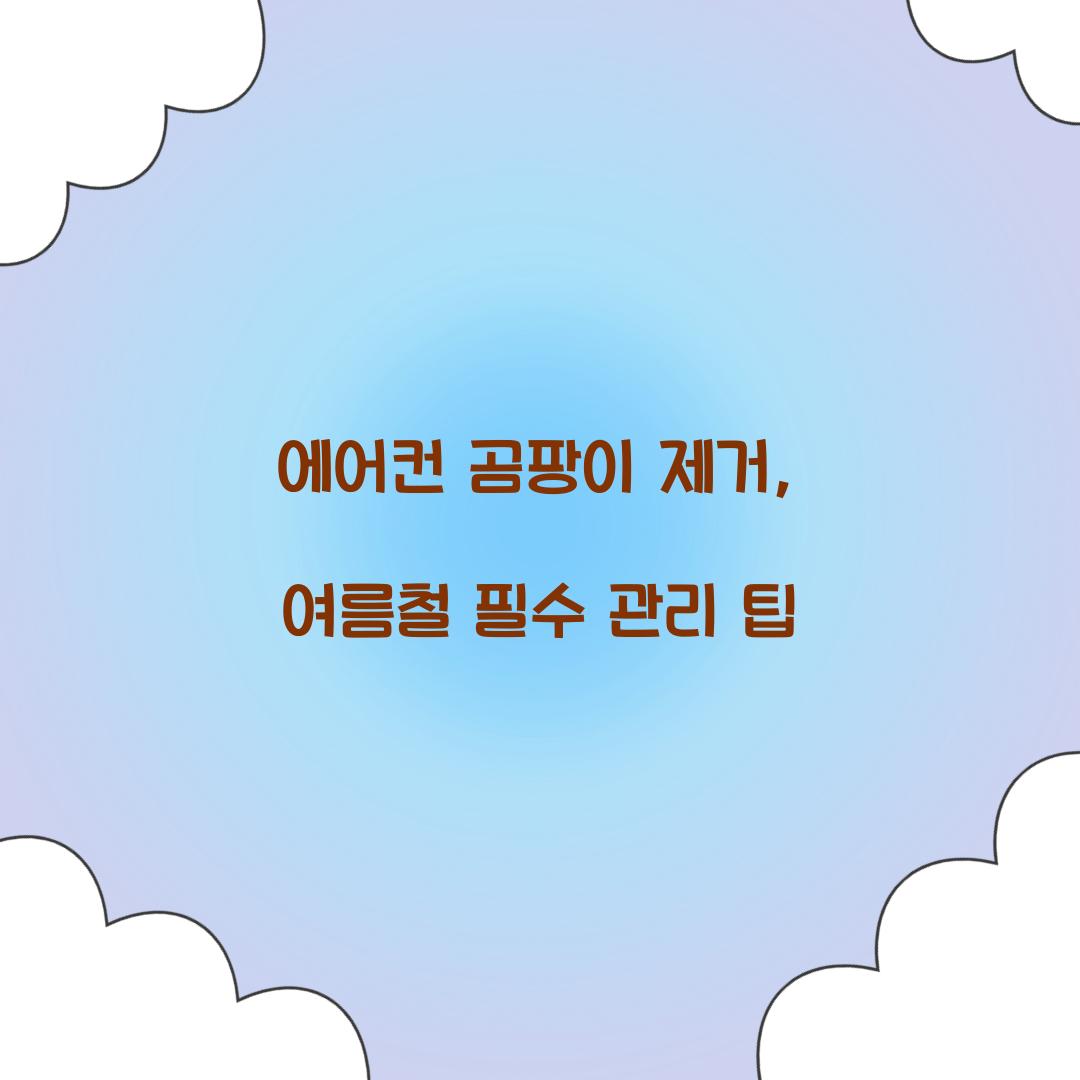 에어컨 곰팡이 제거