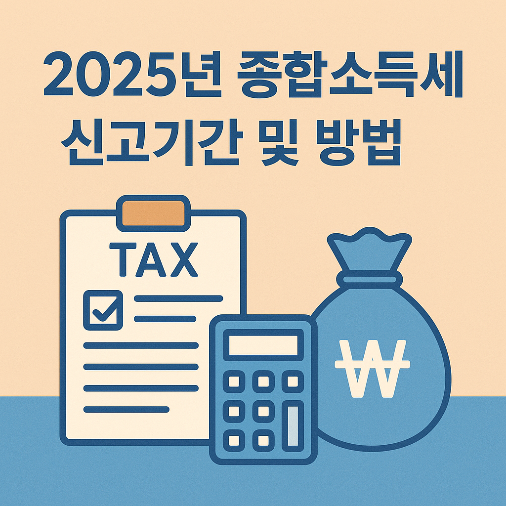 2025 종합소득세 신고기간 및 신고방법