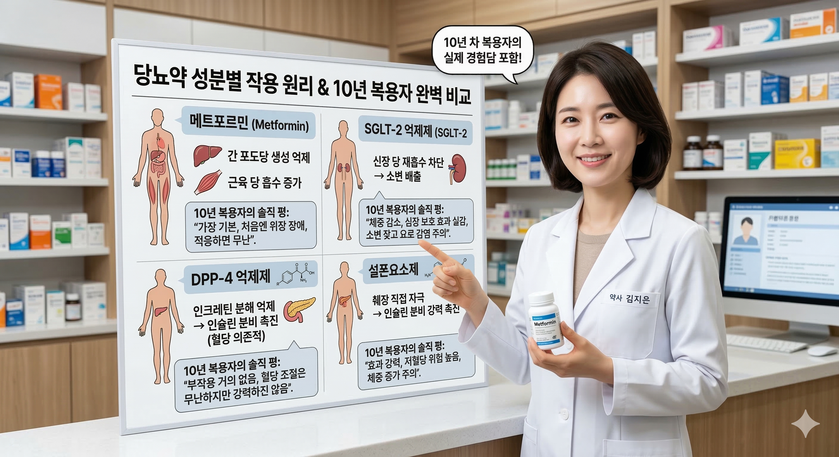당뇨약 성분별 작용 원리