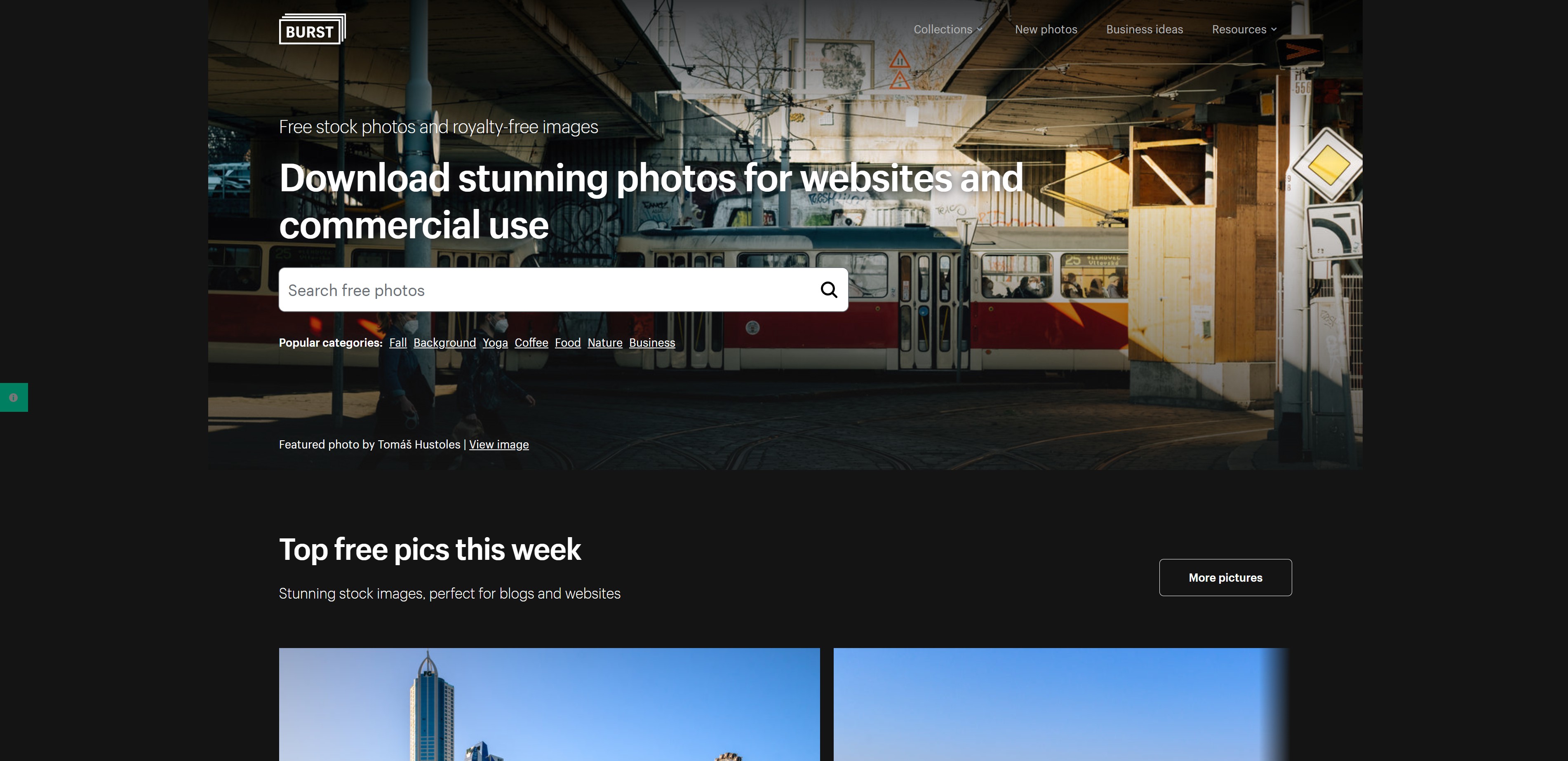 8. Burst (by Shopify) - ネットショップ運営者向けフリー画像サイト サイト