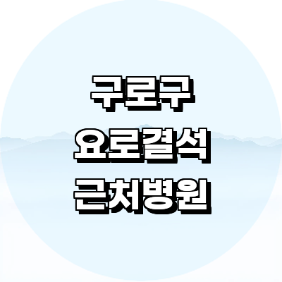 서울 구로구 요로결석 병원