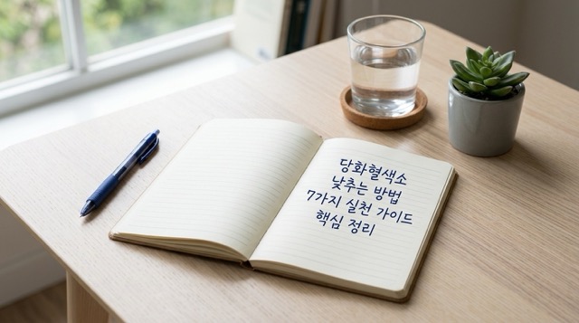 당화혈색소 낮추는 방법 7가지 실천 가이드 핵심 정리