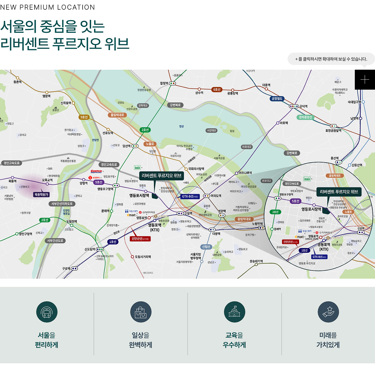 리버센트 푸르지오 위브 입지 환경