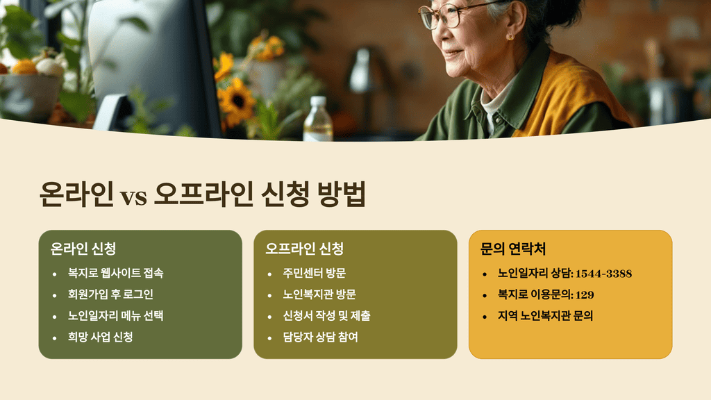 온라인 vs 오프라인 신청 방법