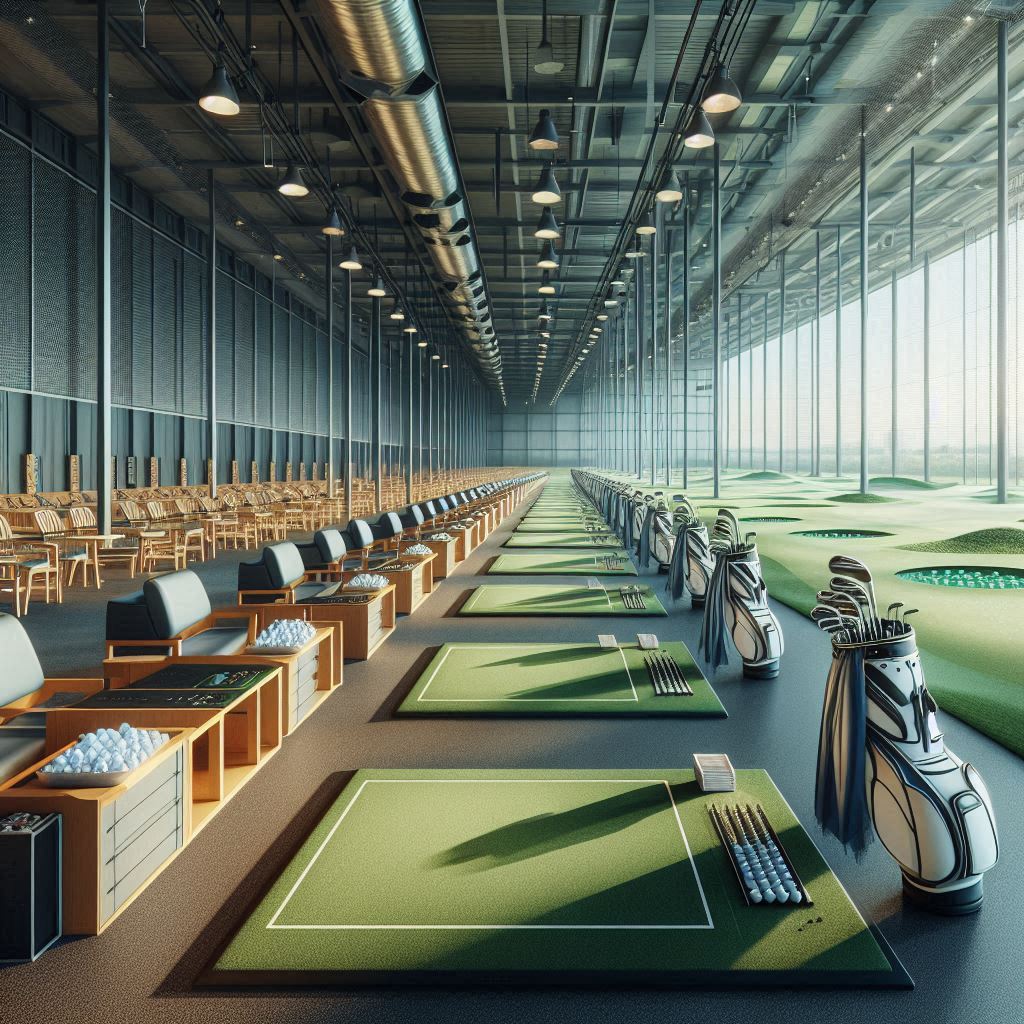실내골프연습장 배경