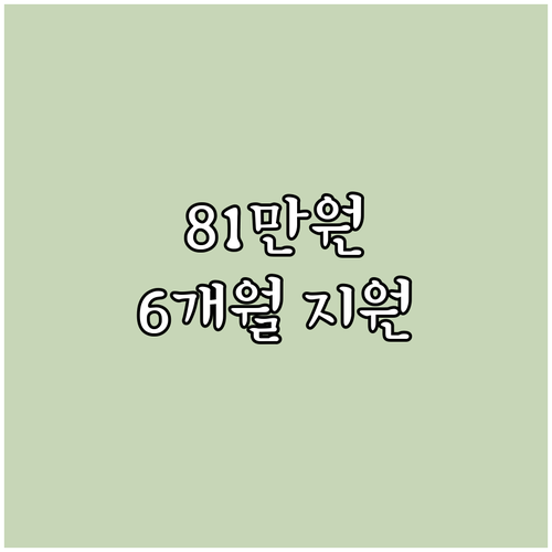 2025 제대군인 전직지원금: 81만..