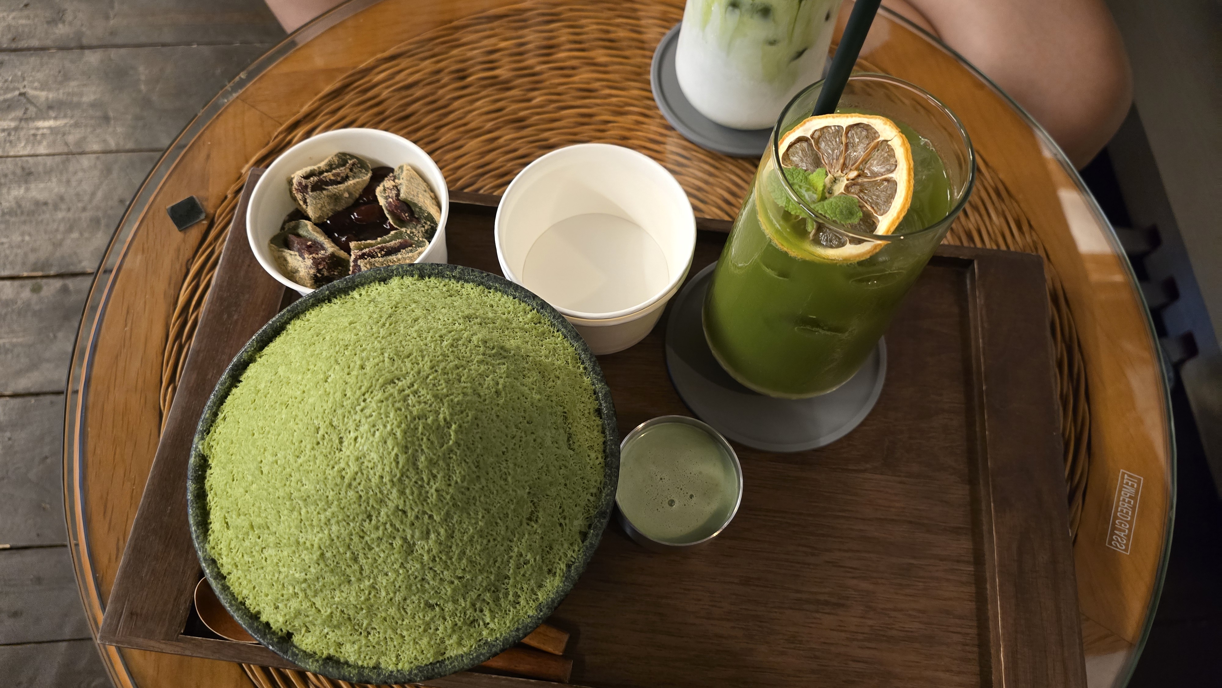 말차빙수, 말차라떼, 말차레몬소다