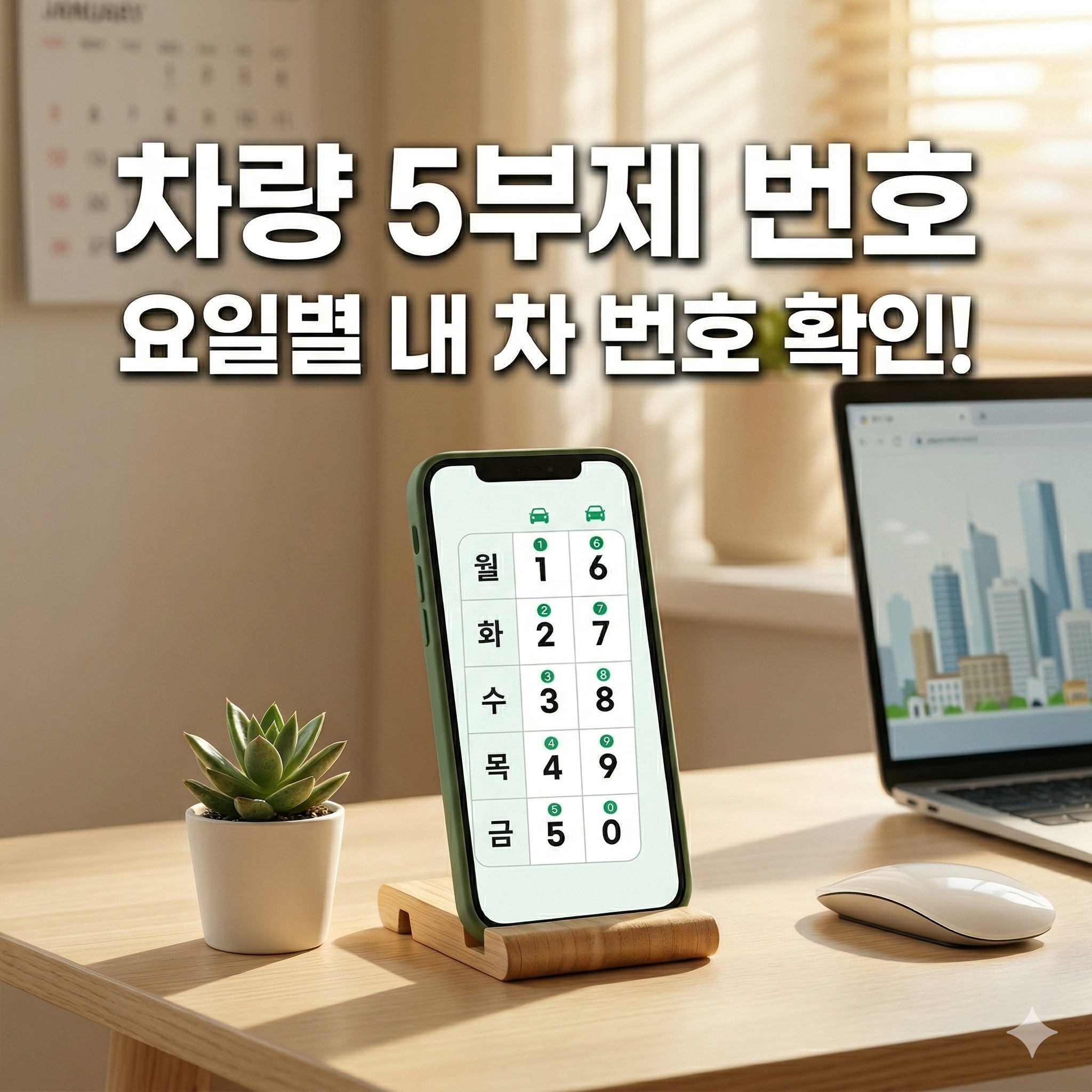 차량 5부제 번호 확인 및 관공서 이용 시 주의사항 완벽 가이드