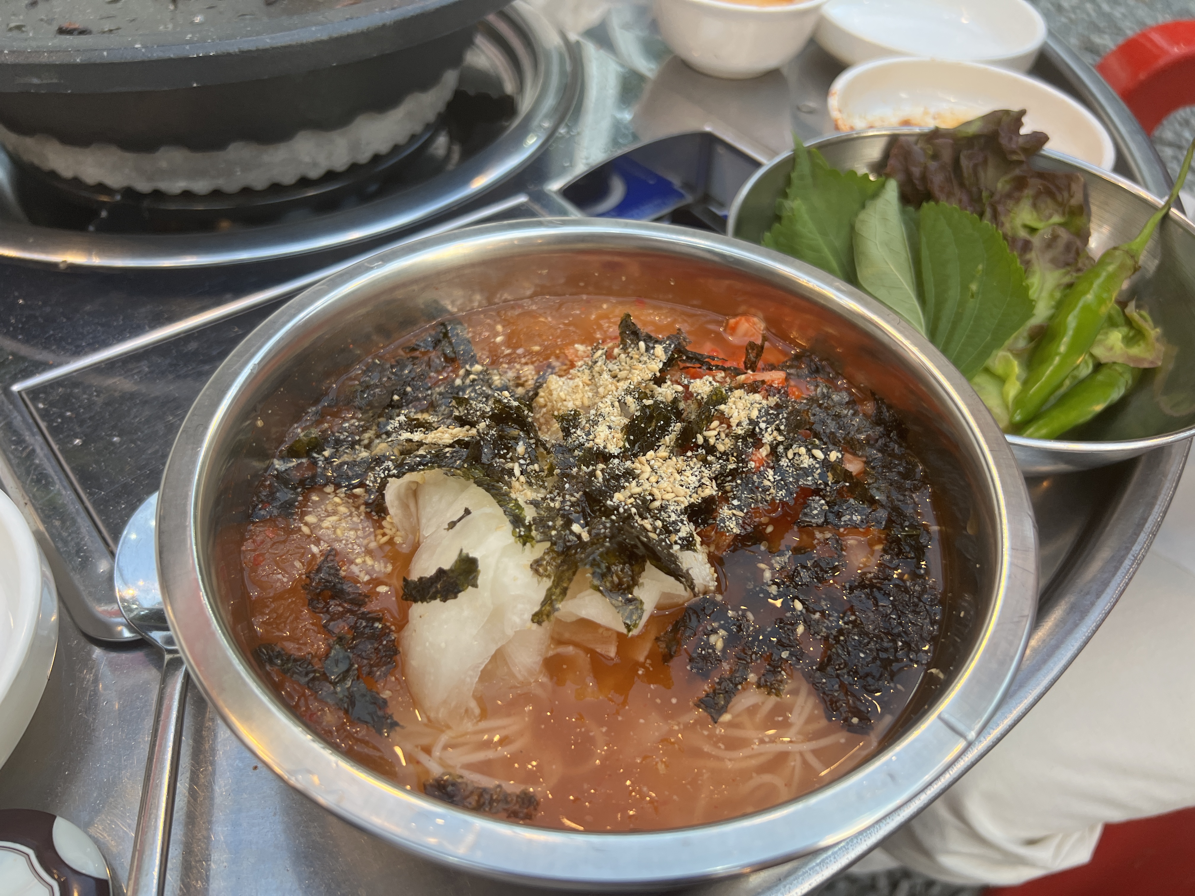 깡이네막창 김치말이국수