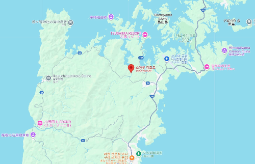 대마도 소아루리조트 위치 쓰시마 지도
