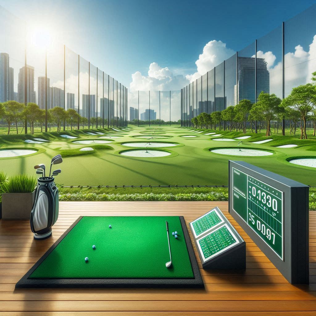실외골프연습장 배경