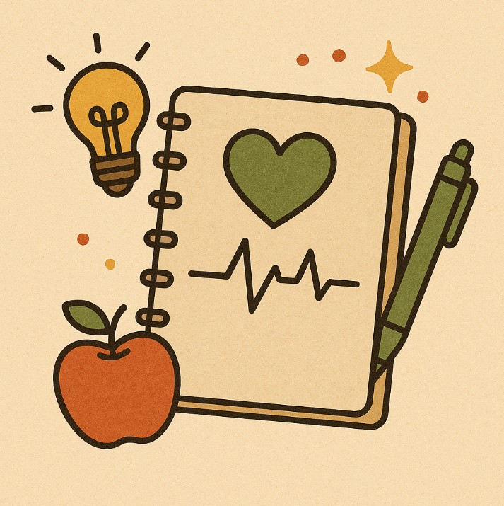건강 노트 이미지