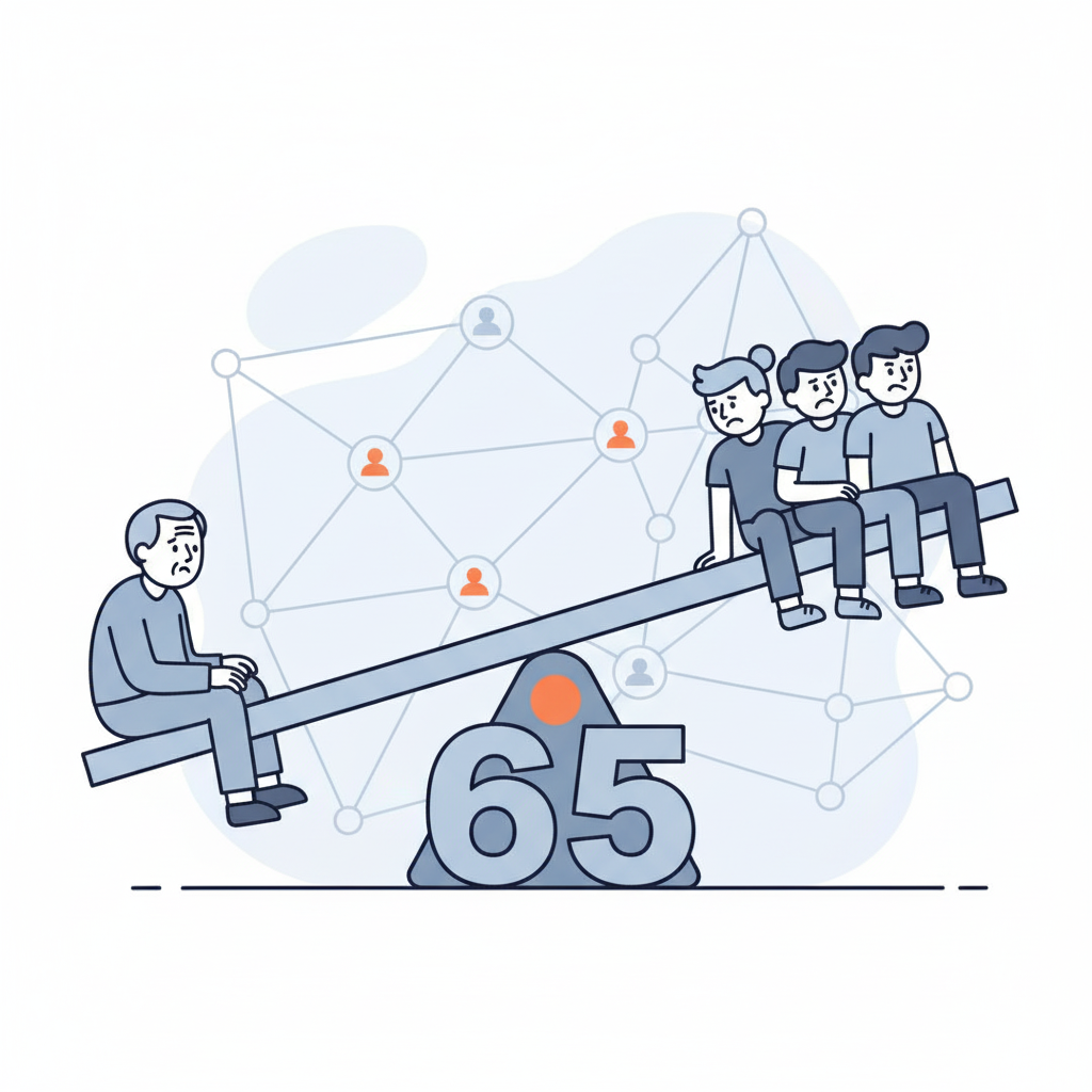 정년 65세, 세대 갈등의 무게