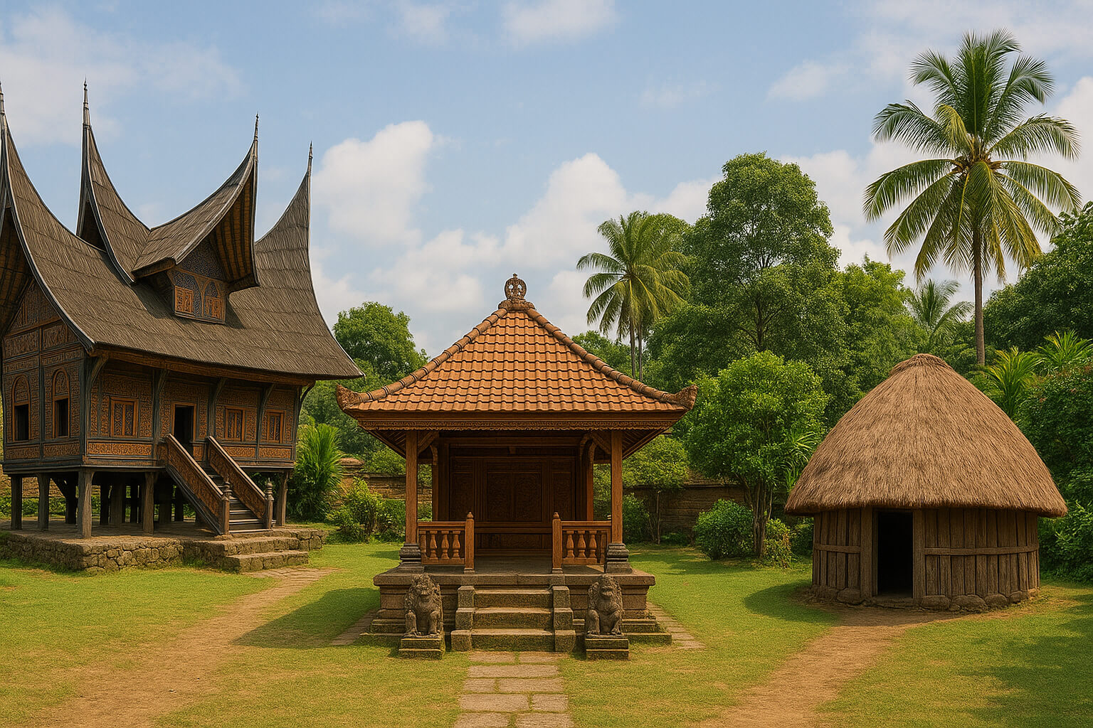 인도네시아 전통 가옥 관련