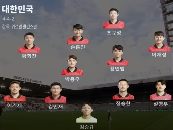 우리나라 23년 9월 선발 라인업