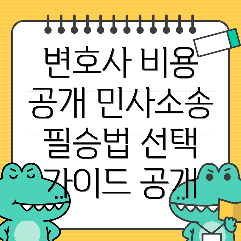 민사소송 변호사 비용