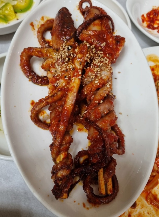 낙지호롱구이