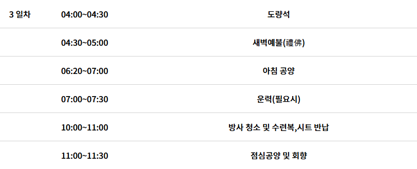 전등사 템플스테이