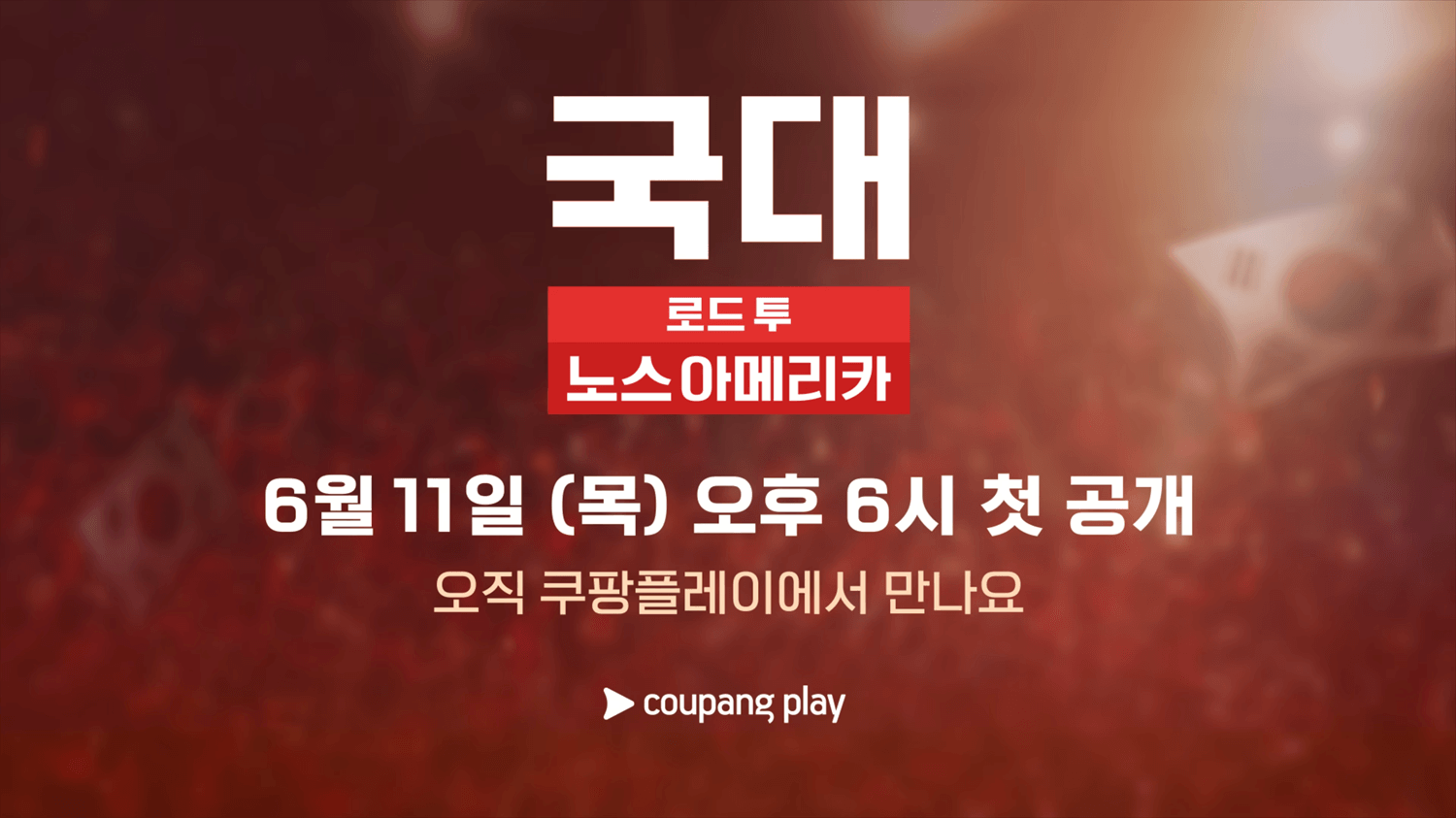 국대: 로드 투 노스 아메리카 손흥민 월드컵 다큐 쿠팡플레이 공개일