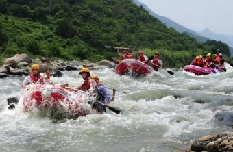 산청 경호강 래프팅사진