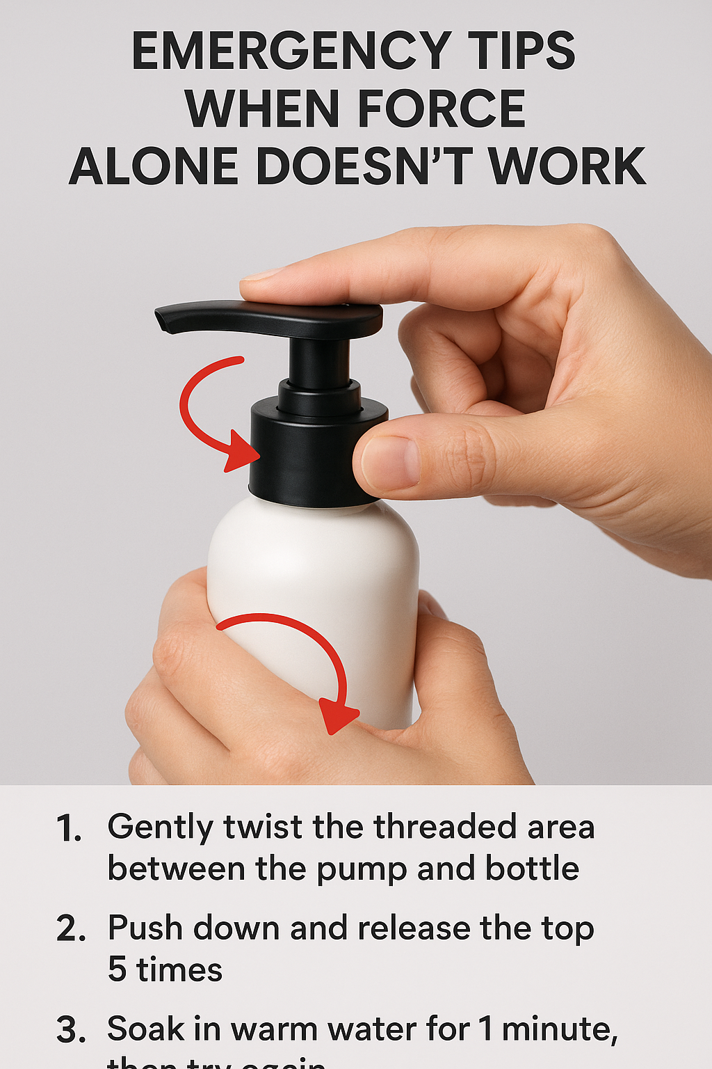 힘줘도 안 될 때 응급요령